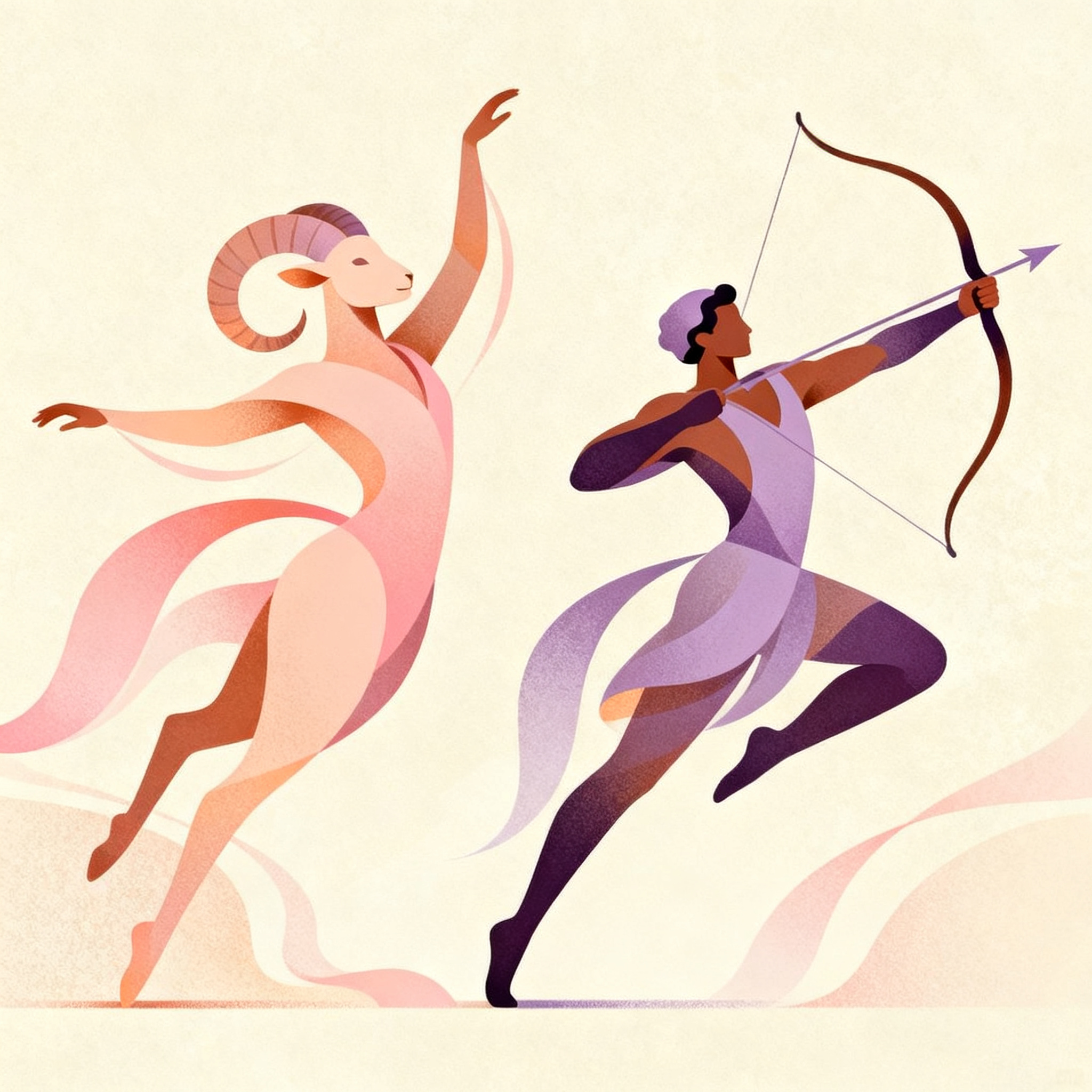 Aries and Sagittarius Compatibility: Chemistry, Friction, and How to Use It