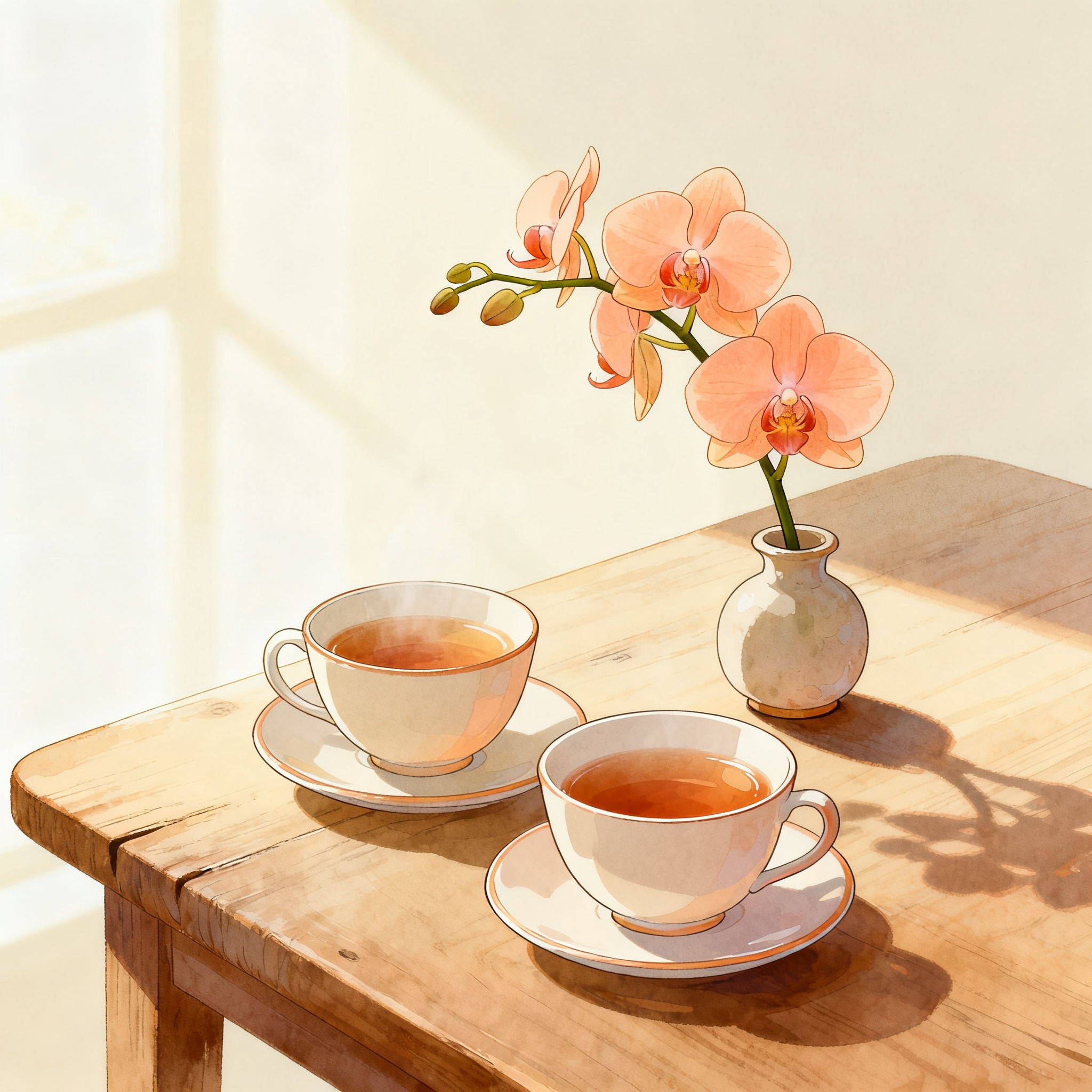 A mutual morning ritual that respects both rhythms
