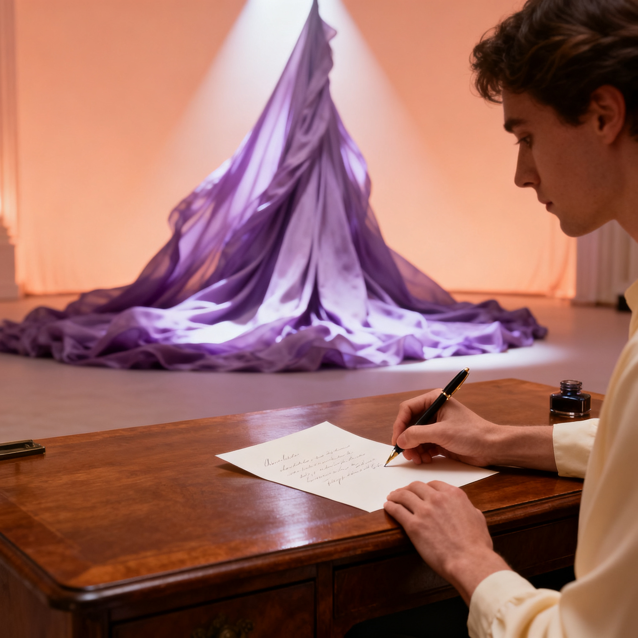 Quiet sincere tone of a letter rather than dramatic spectacle