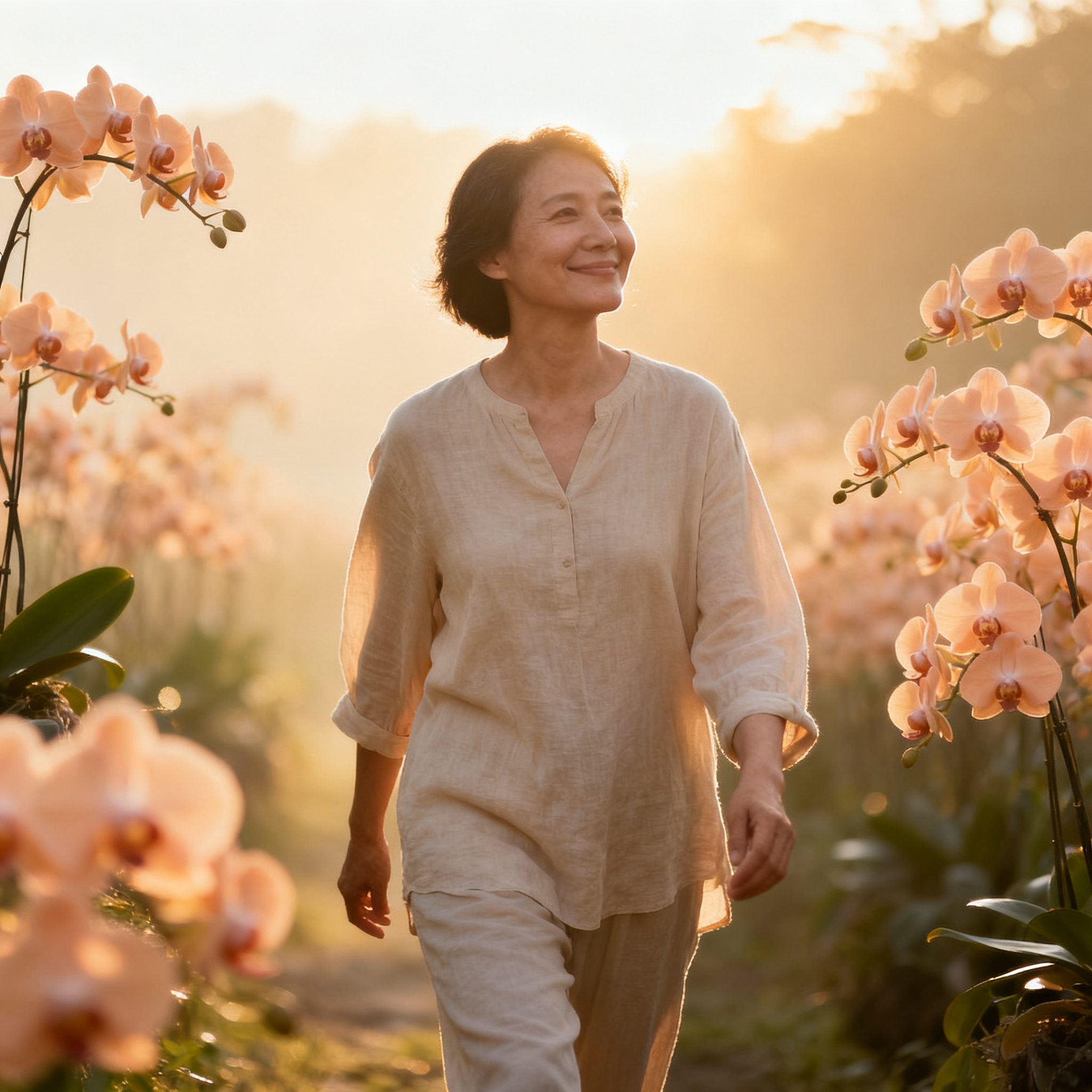 Person stepping into morning light after heartbreak