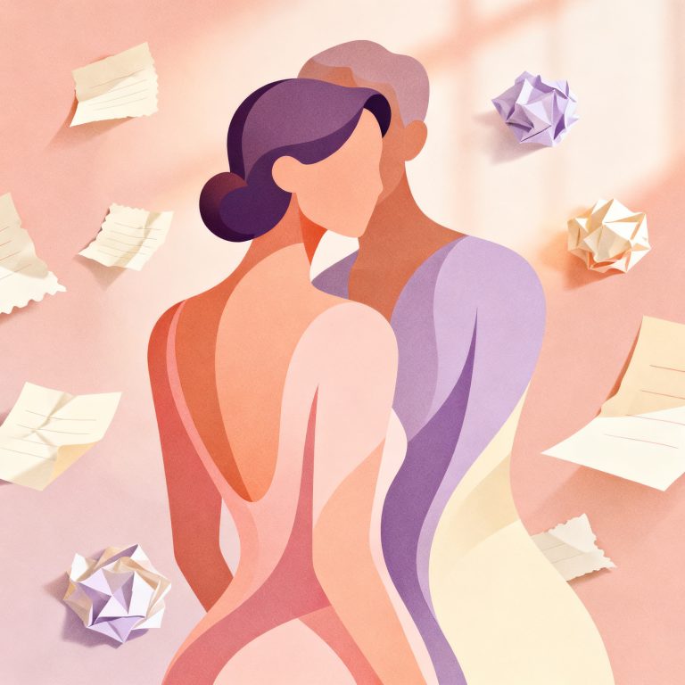 Soft editorial motif for love notes