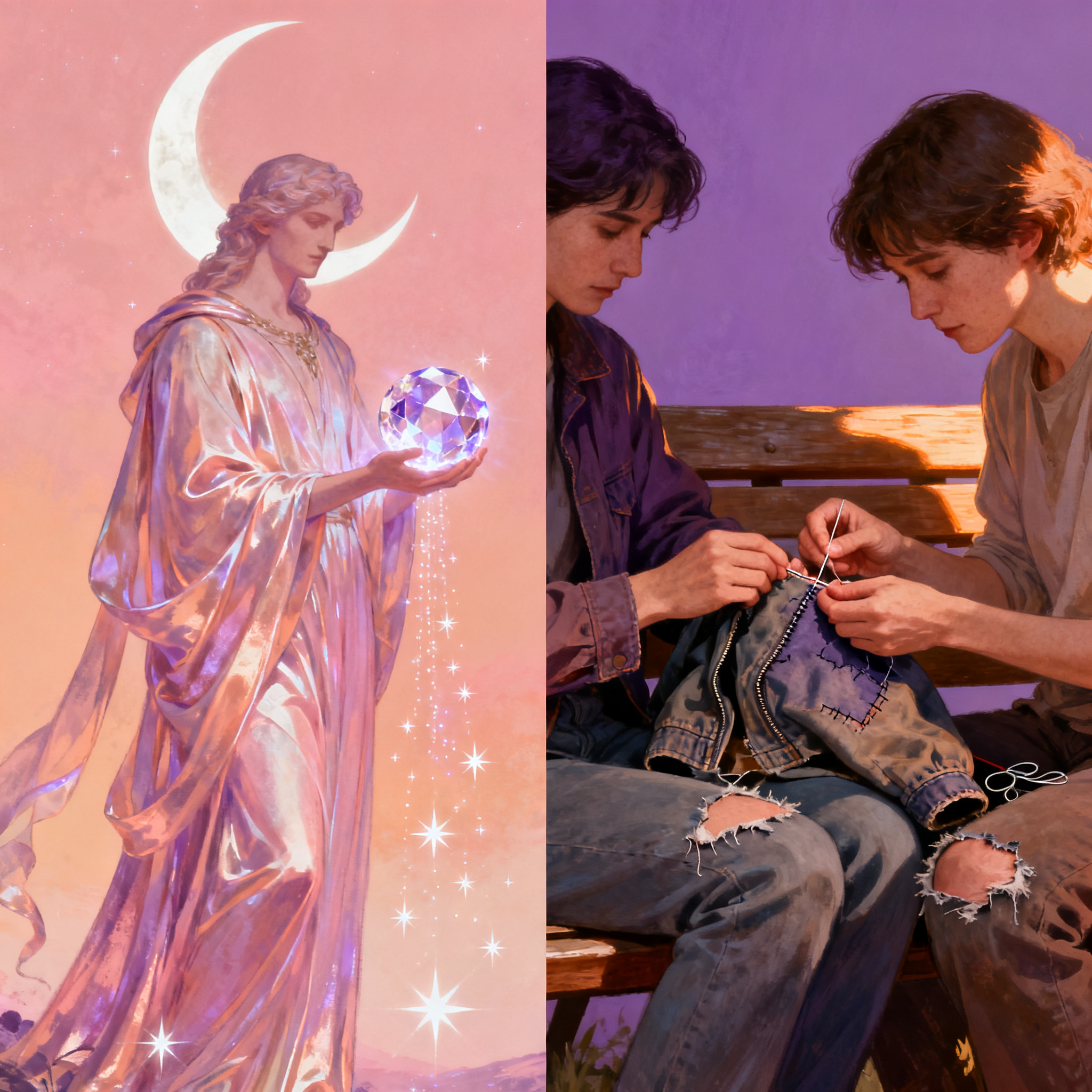 Romantic myths versus lived mutual care