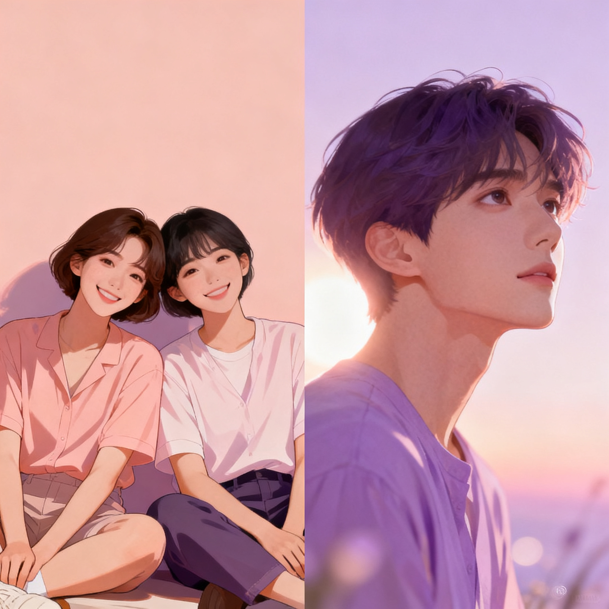 Clear contrast between platonic bond and romantic desire