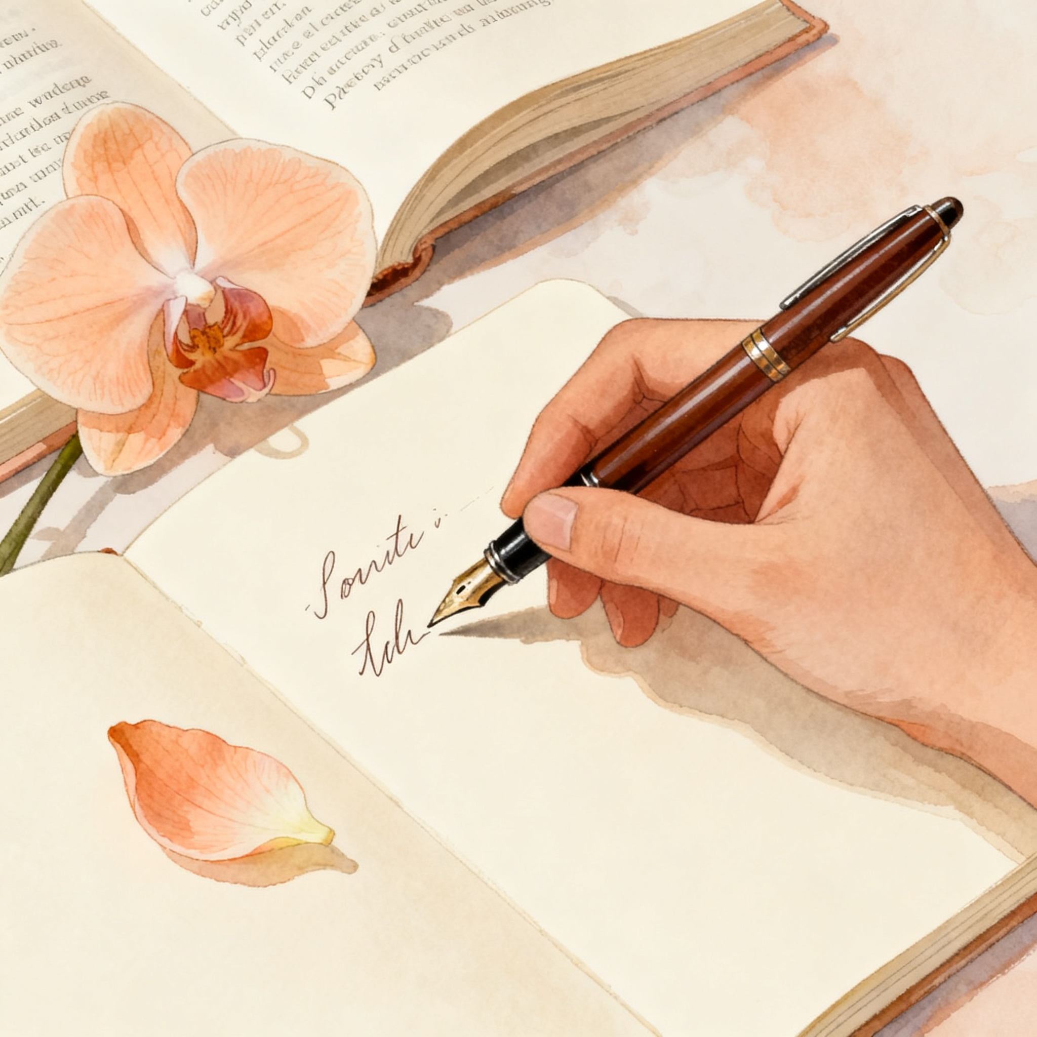 Writing a short original romantic poem in four steps