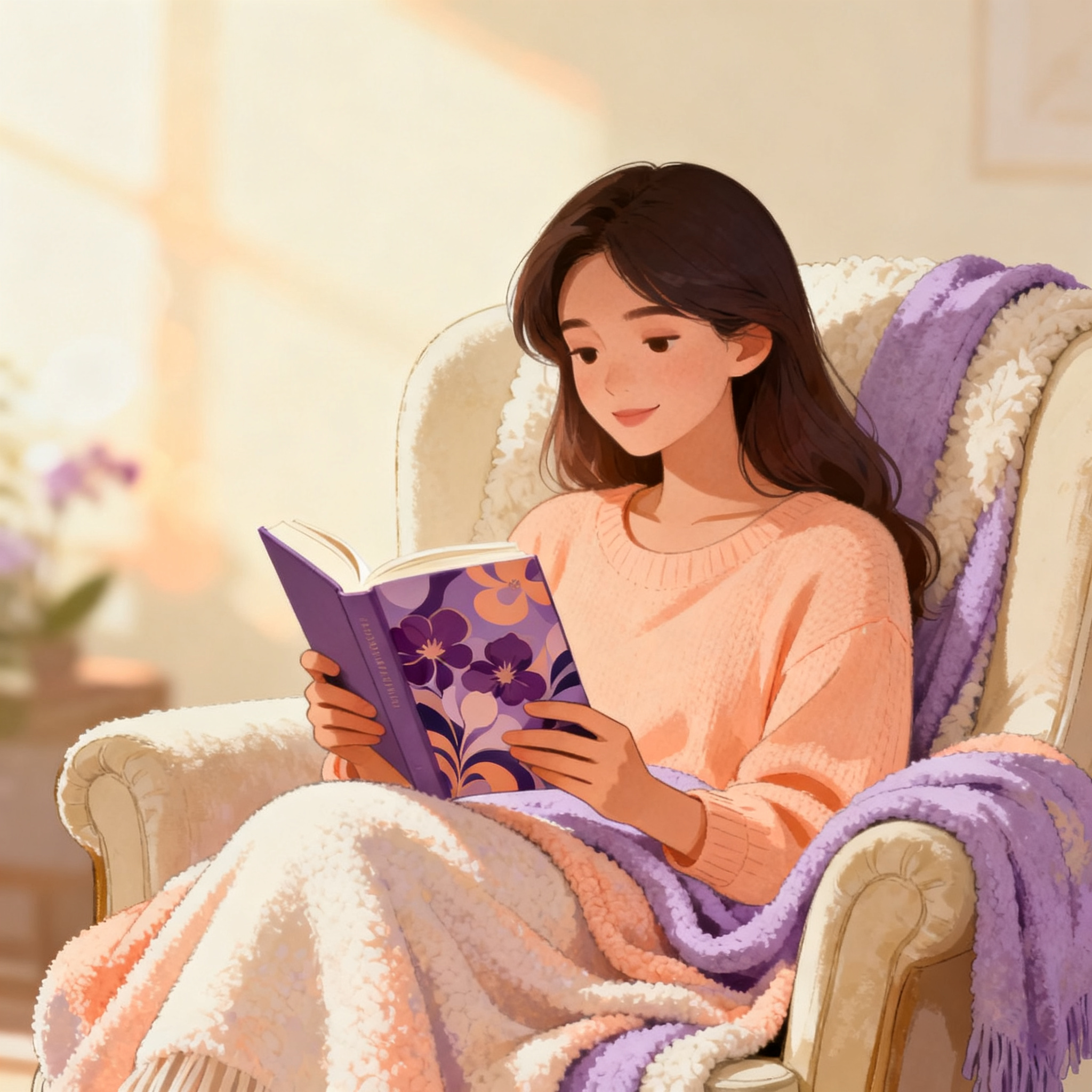 Reader choosing a comforting romance for a weekend