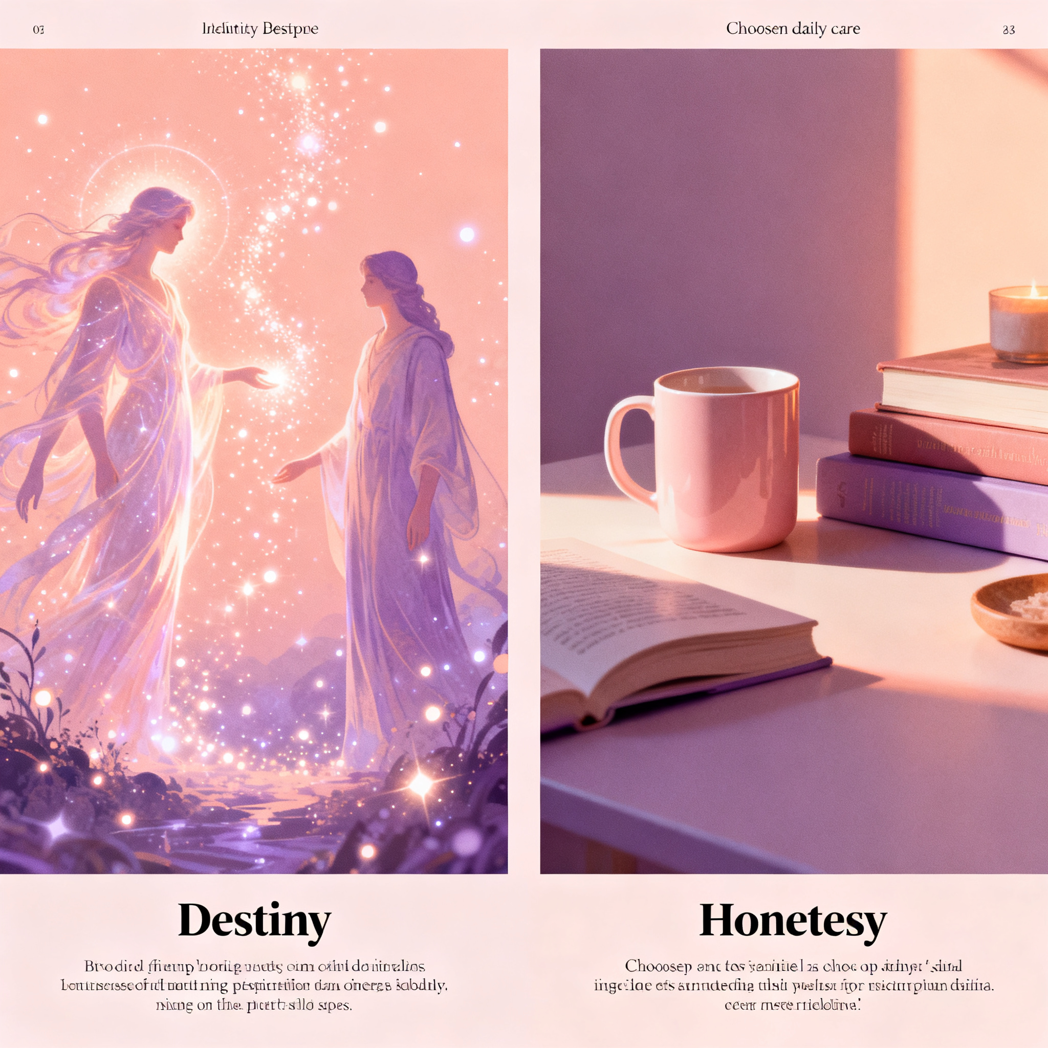 Destiny fantasy contrasted with chosen daily care