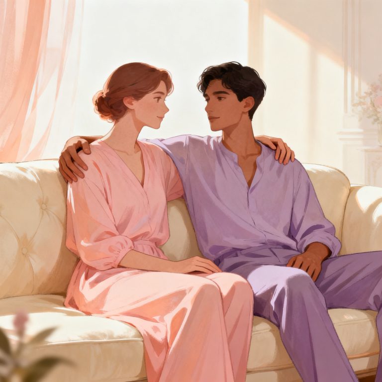 Warm steady care without demand under soft morning light