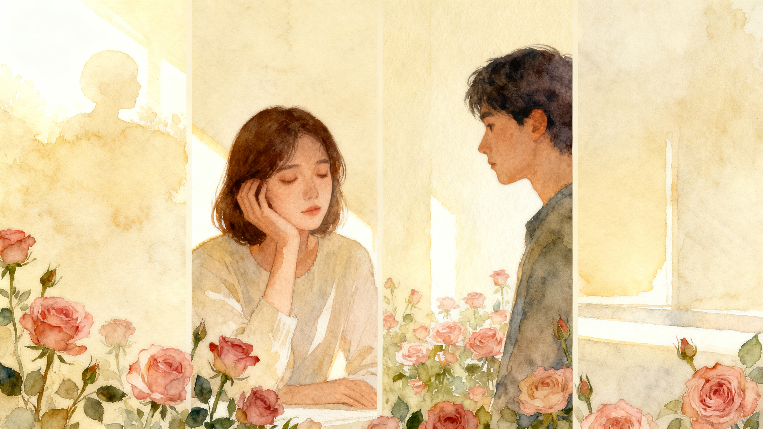 Conceptual visual of the hope and uncertainty cycle of unrequited love